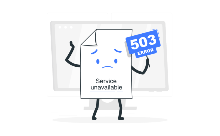 Error 503 Service unavailable